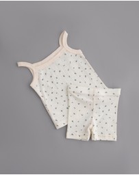 Tiny Trove - Vivi Cotton Rib Pointelle Set - Babies