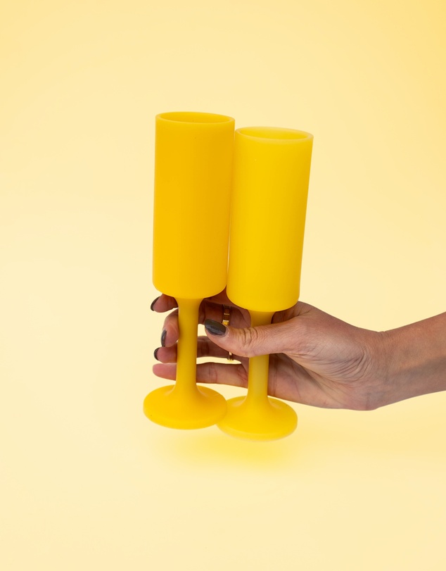 porter green - seff | silicone unbreakable champagne flutes