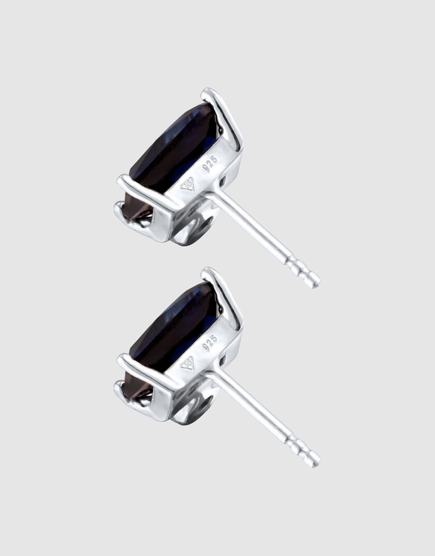 Elli Jewelry - Sapphire Stud Earrings in 925 Silver