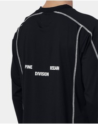 PYRA - CONTRAST LS TEE - BLACK