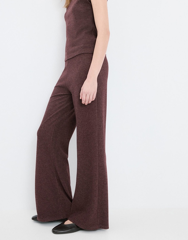 M.N.G - Knitted Trousers With Elastic Waistband