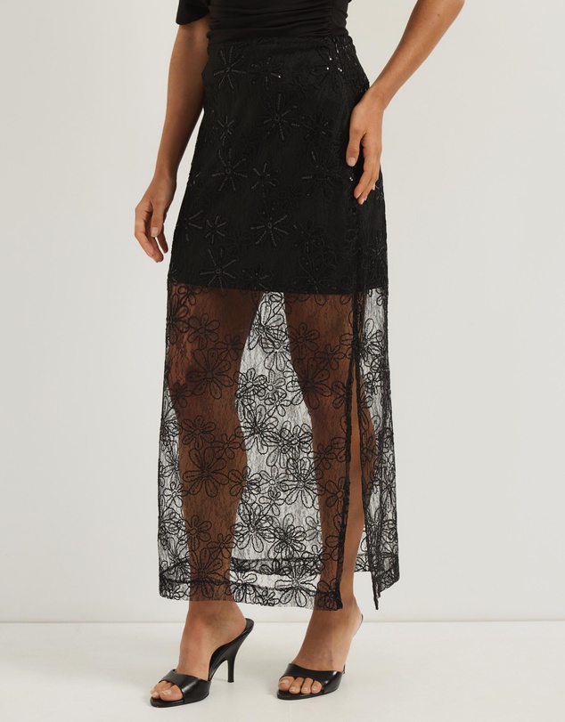 Atmos&Here - Quinn Sequin Midi Skirt