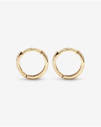 Michael Hill - 12mm Medium Polished Huggie Earrings in 10kt Yellow Gold