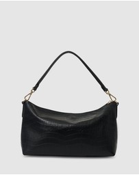 SABEN - Claudia Shoulder Bag Black Croc