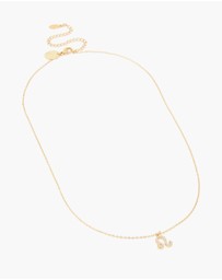 Lovisa - Waterproof Gold Plated Stainless Steel Cubic Zirconia Leo Zodiac Sign Necklace