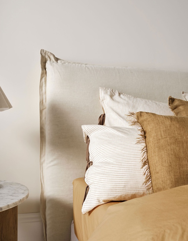 Aura Home - Chambray Mini Stripe Pillowcase