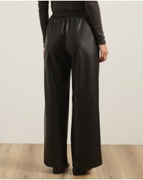 Atmos&Here - Solene Elasticated Waist PU Pants