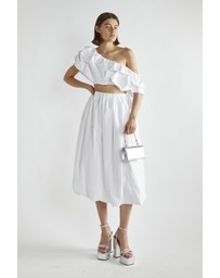 Glamorous - Puff ball midi skirt