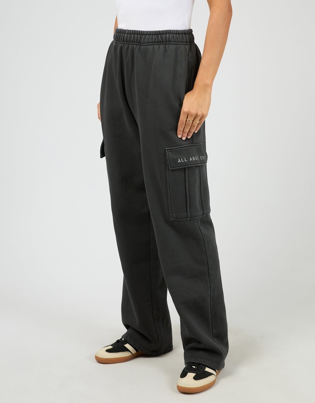 All About Eve - Aae Washed Cargo Trackpant Washed Black
