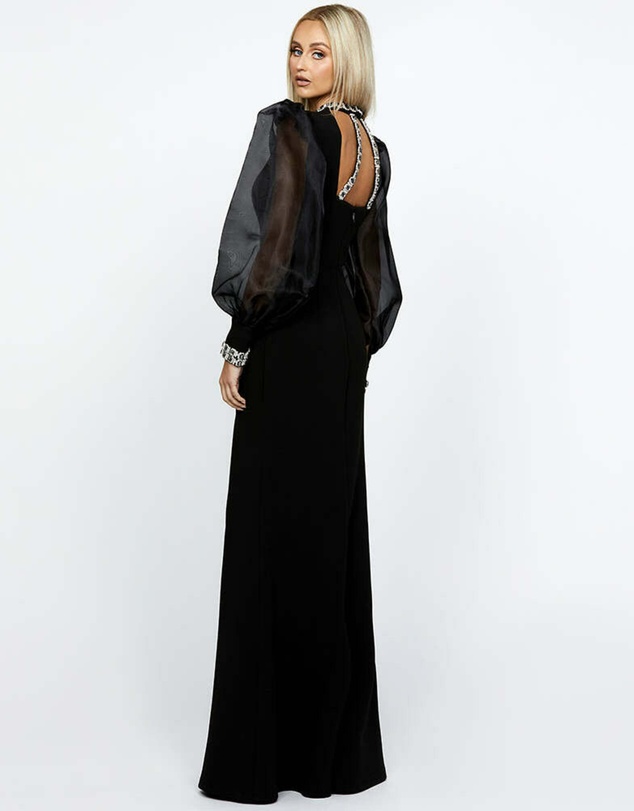 Bariano - Winnie Sheer Sleeve Gown
