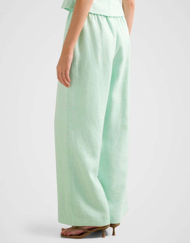Forever New - Ally Linen Elastic Wide Leg Pants
