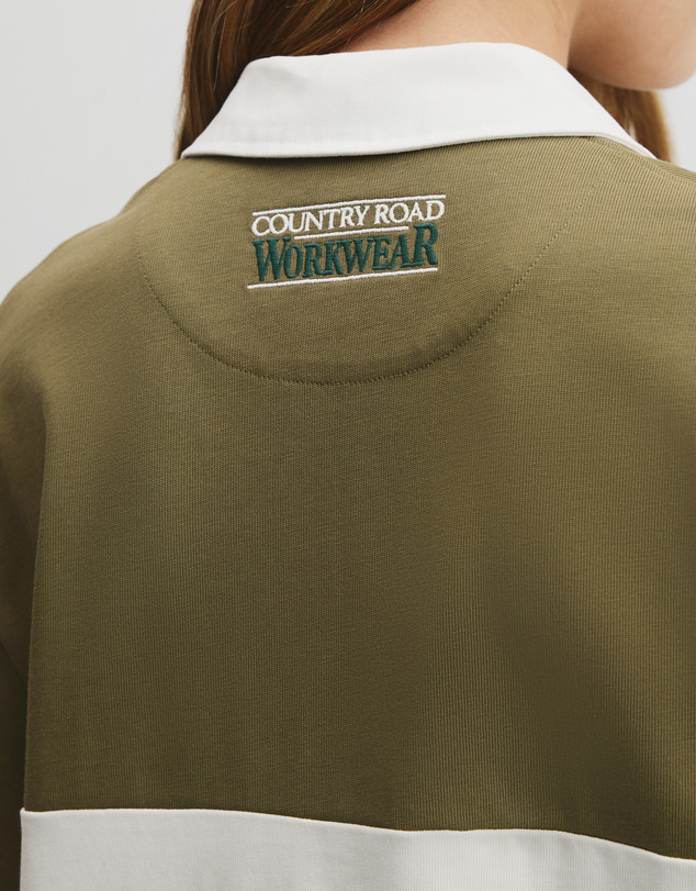 Country Road - Australian Cotton Short Sleeve Workwear Block Rugby Polo