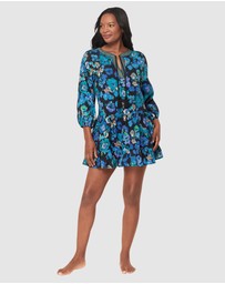 Miraclesuit Swimwear  - Secret Garden Mini Length Cotton Beach Dress