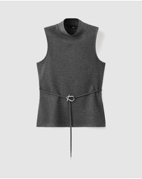 M.N.G - Turtleneck Top With Belt