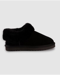 AusWooli Ugg Boots - Coogee Sheepskin Wool Ankle Slippers