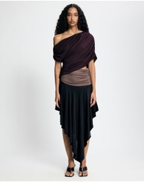 Lover - Ines Asymmetrical Midi Dress