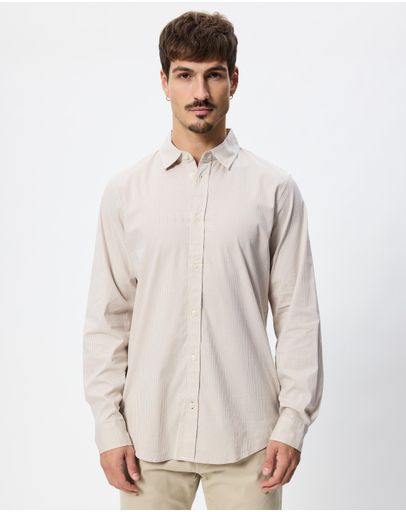 Plaza Taupe Micro Check