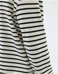 AERE - Heavyweight Stripe LS Tee
