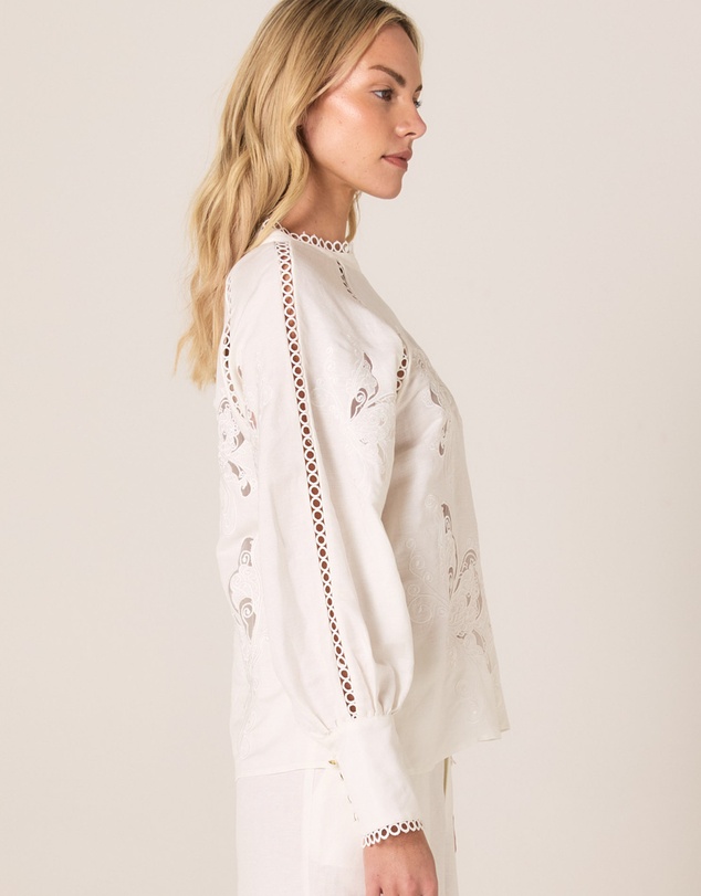Fate + Becker - Aven Embroidered Blouse