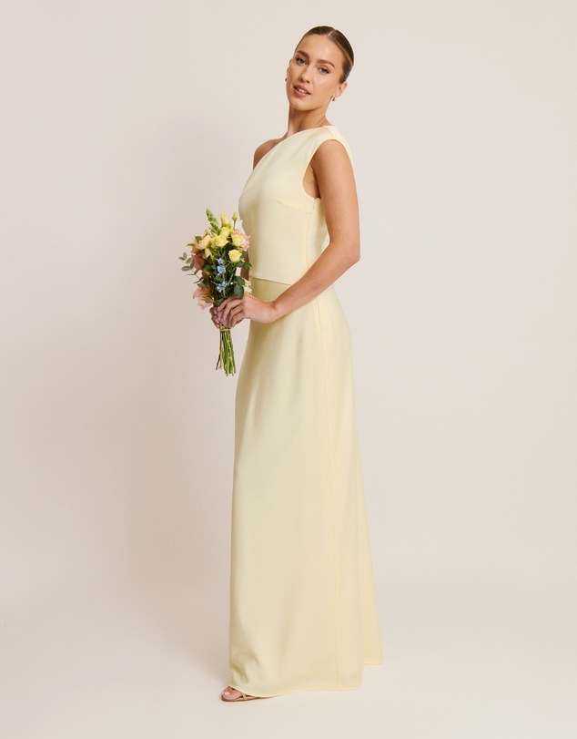 Six Stories - Asymmetric Satin Bridesmaid Dress
