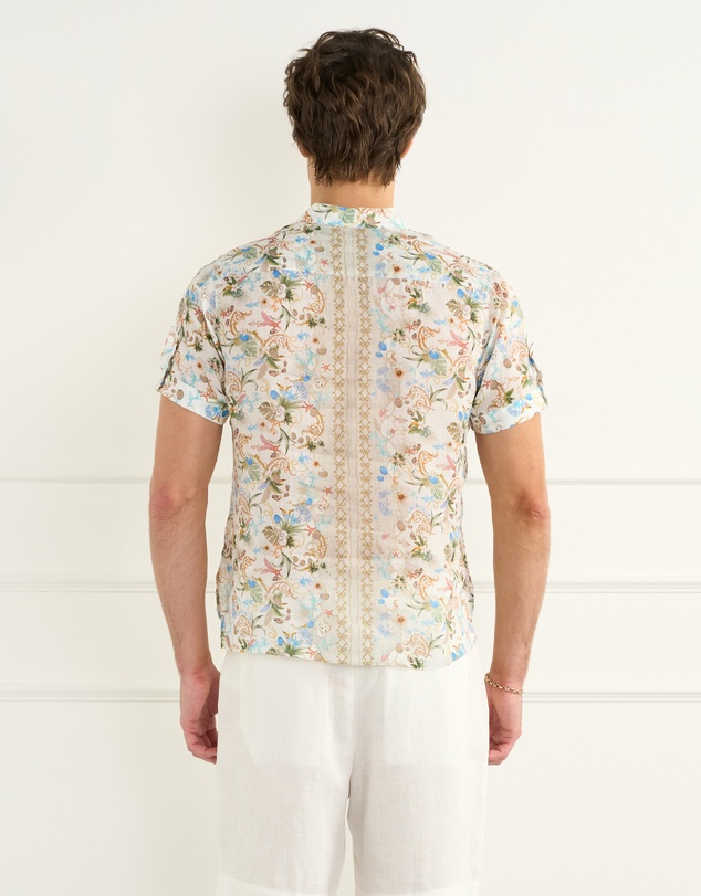 Aqua Blu Australia - Playa Dominic Mandarin Collar Shirt