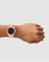 Fossil - Machine Rose Gold Analogue-Digital Watch