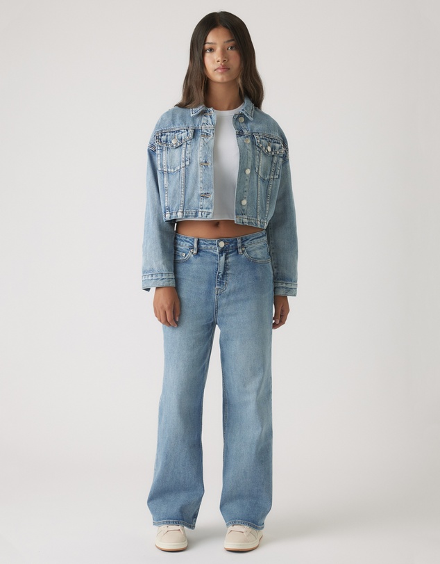 Decjuba Kids - Studded Denim Jacket - Teens