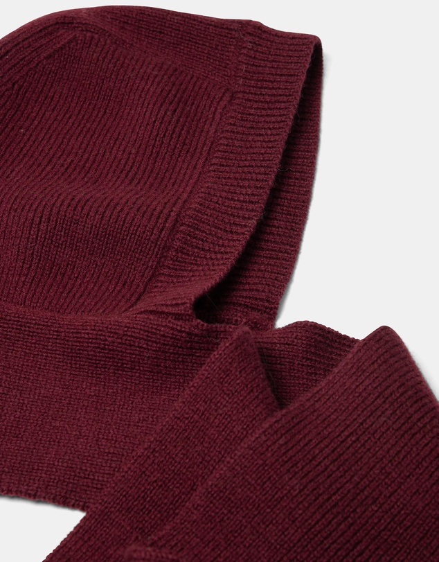 Damson Madder - Tassel Hooded Scarf
