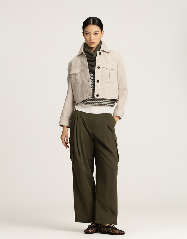 IDA+S - Elia Cropped Linen Jacket