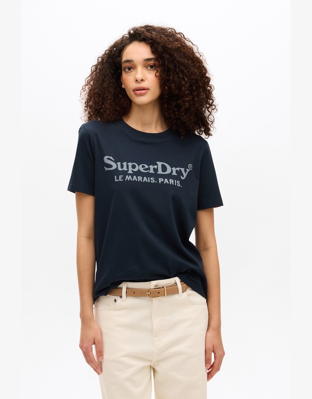 Superdry - Venue Metallic Graphic Tee