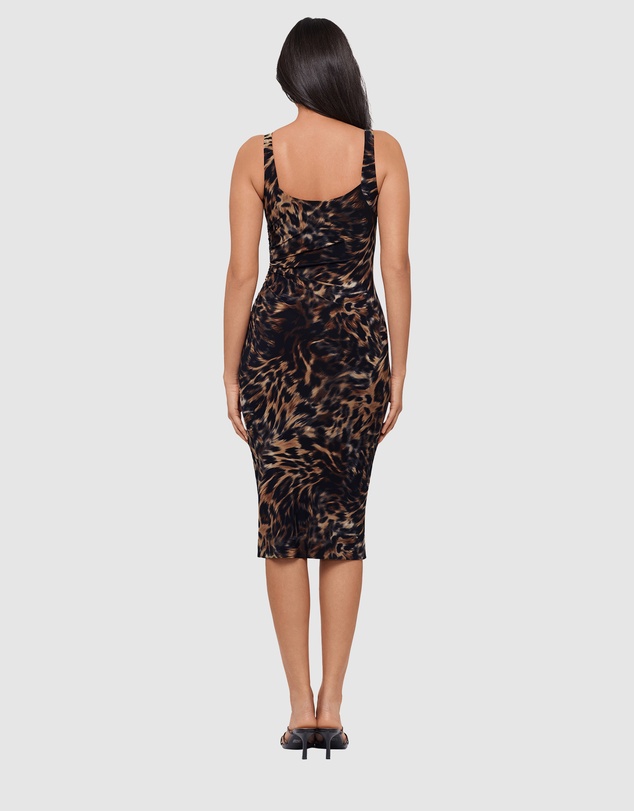 Miraclesuit Shapewear - Bastet Diva Bodycon Sleeveless Midi Shaping Dress