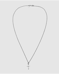 Kuzzoi - ICONIC EXCLUSIVE - Cross Pendant Necklace in Oxidised 925 Sterling Silver