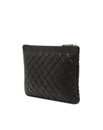 Pre-Loved by Azura Reborn - Pre-Loved Medium Quilted Caviar Boy O Case Clutch