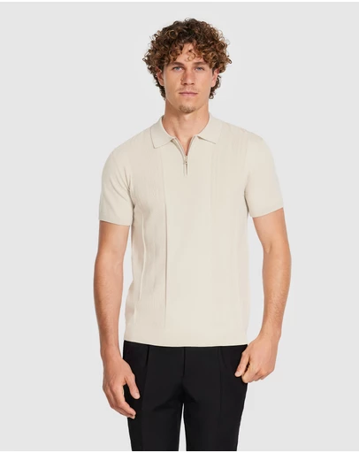 Tarocash - Stilone Zip Knit Polo