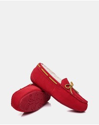 EVERAU - EverAU Ugg Miracle Moccasin Leather Upper Moccasins