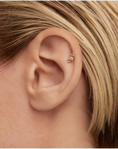 PDPAOLA - Diamonds and Gold Amelie Single Earring