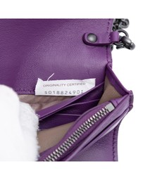 Pre-Loved by Azura Reborn - Pre-Loved Nappa Intrecciato Embroidered Continental Wallet on Chain
