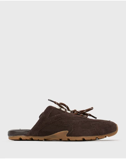 Betts - Axe Suede Leather Mule Sneakers