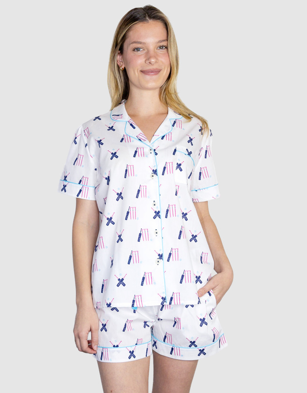 Sant And Abel - Women's Cricket Pink Short PJ Set