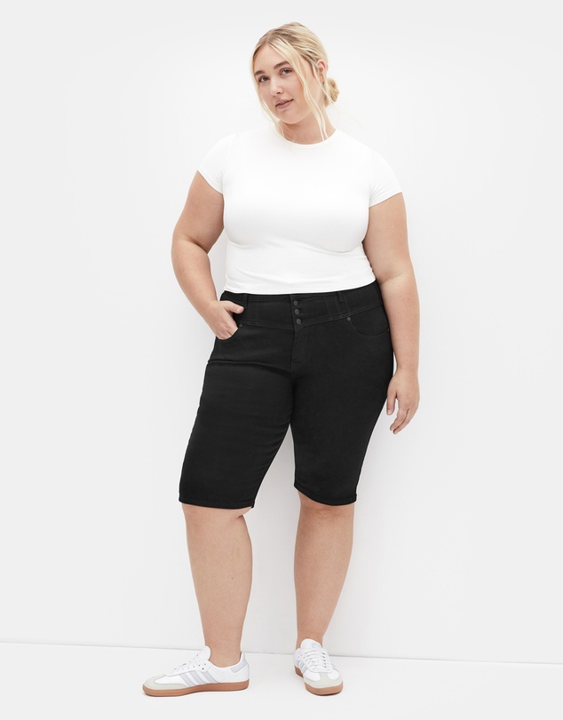 City Chic - Corset Waist Denim Short