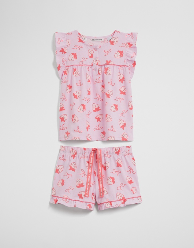 Country Road - Australian Cotton Short Sleeve Frill Sleep Set