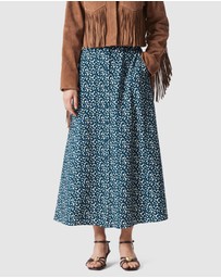 & Other Stories - Buttoned A-Line Midi Skirt
