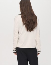 M.N.G - Cardigan With Contrasting Stripes