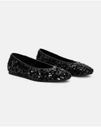 ARKET - Kitt Sequin MJ Flats - Women's