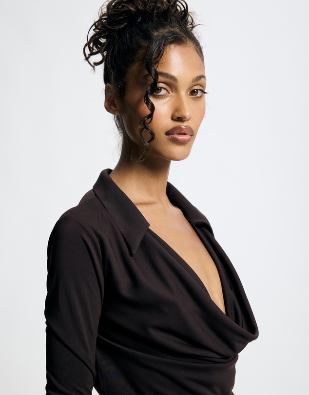 Lover - Bianca Plunge Top