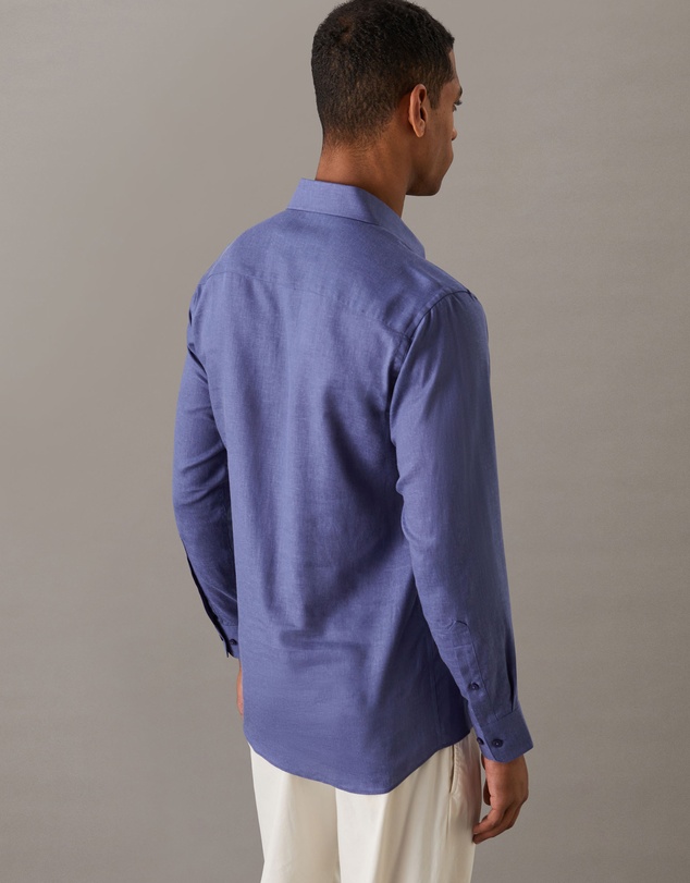 Calvin Klein - Linen Tencel Blend Dress Shirt