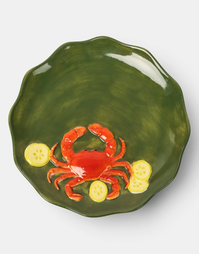 La La Land - Seaview Stoneware Crab Plate