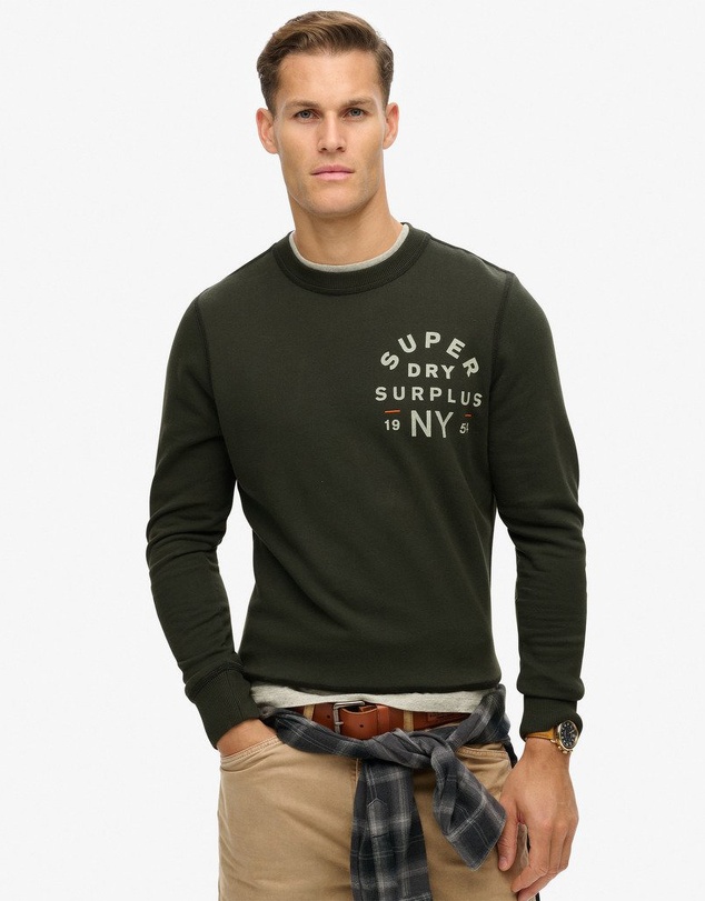 Superdry - Slim Fit Surplus Graphic Crew