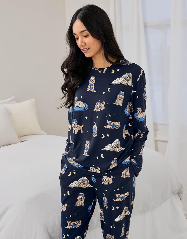 Chelsea Peers - Sleepy Dogs Long Pyjama Set