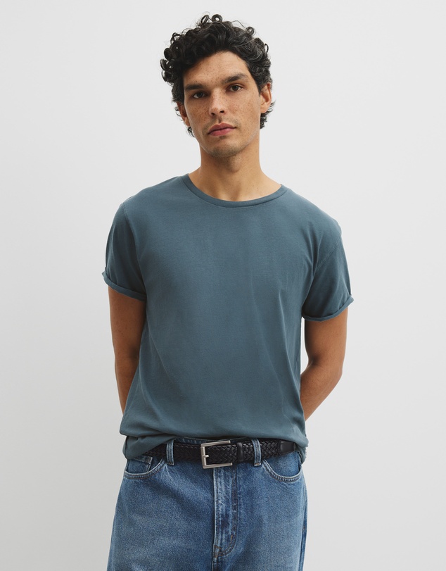 Country Road - Australian Cotton Longline Garment Dye T-shirt